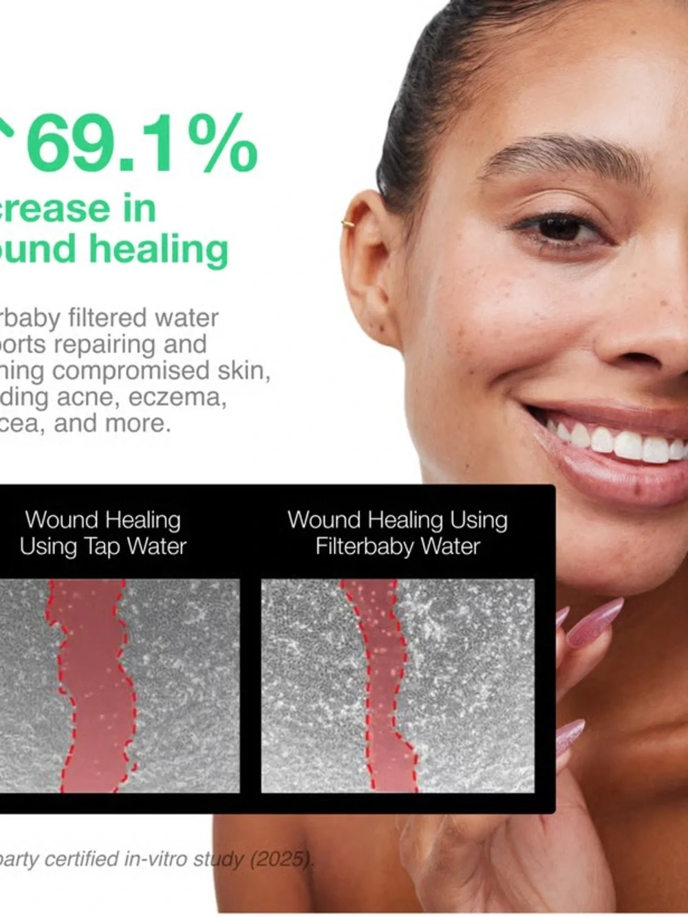 NEW Filterbaby faucet filter - Chrome